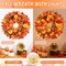 Fall Decorations - Fall Wreaths for Front Door, 20 Inch Fall Wreaths with Welcome Sign, Pumpkin Wreath Maple Leaves Berries Acorn Fall Wreath for Harvest Thanksgiving Indoor-Outdoor Decor